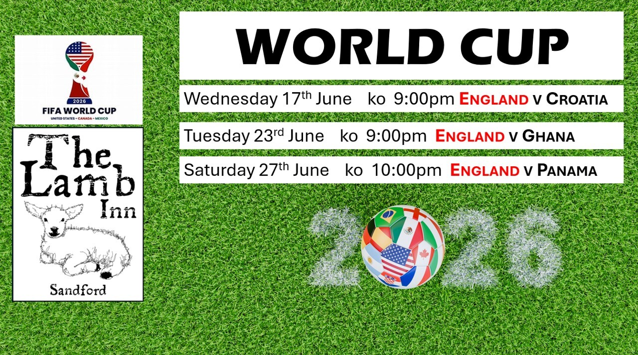 world cup fifa footabll lamb inn sandford crediton exeter