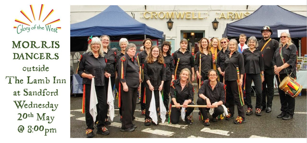 MORRIS DANCING ~  Glory of the West lamb inn sandford exeter crediton