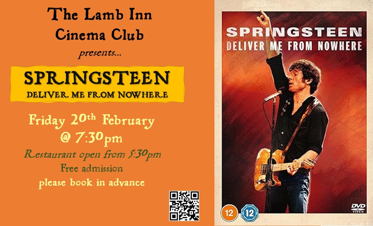 Lamb Inn Cinema Club present : Springsteen   crrediton exeter