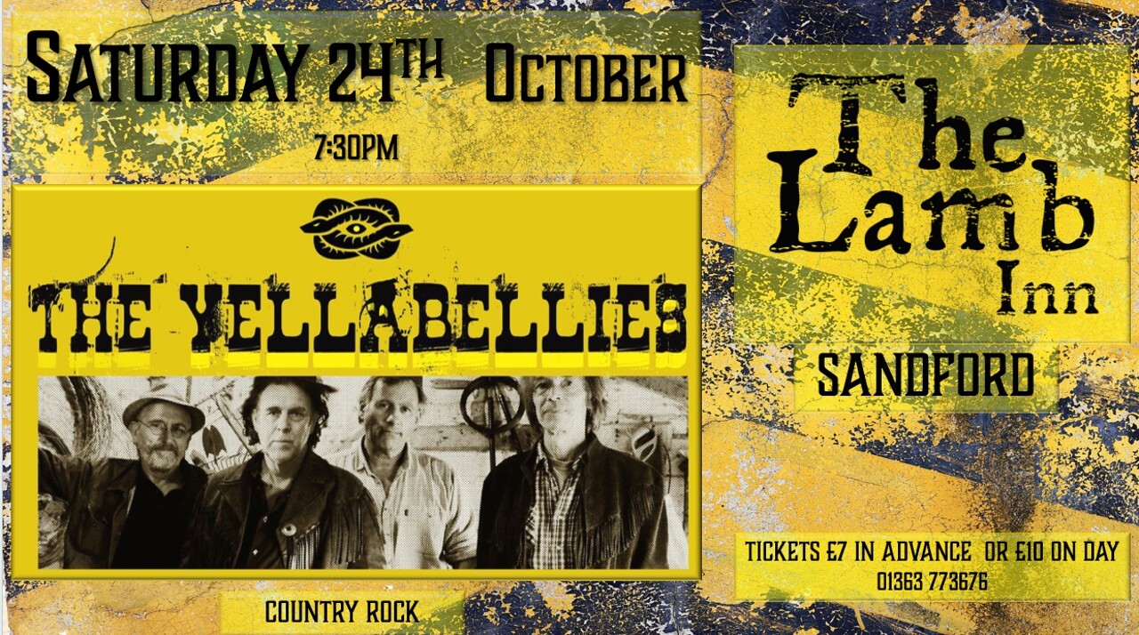 LIVE MUSIC - The Yellabellies  lamb inn sandfor exeter crediton