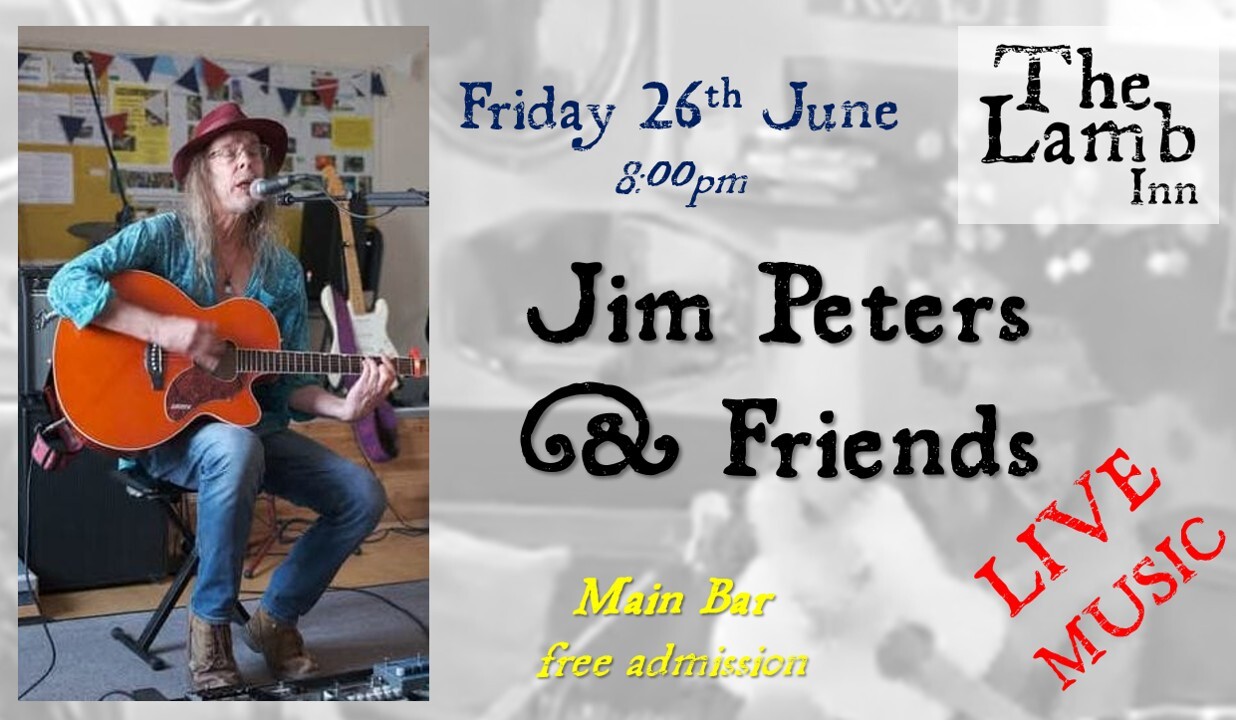 LIVE MUSIC - Jim Peters sandford lamb inn crediton exeter
