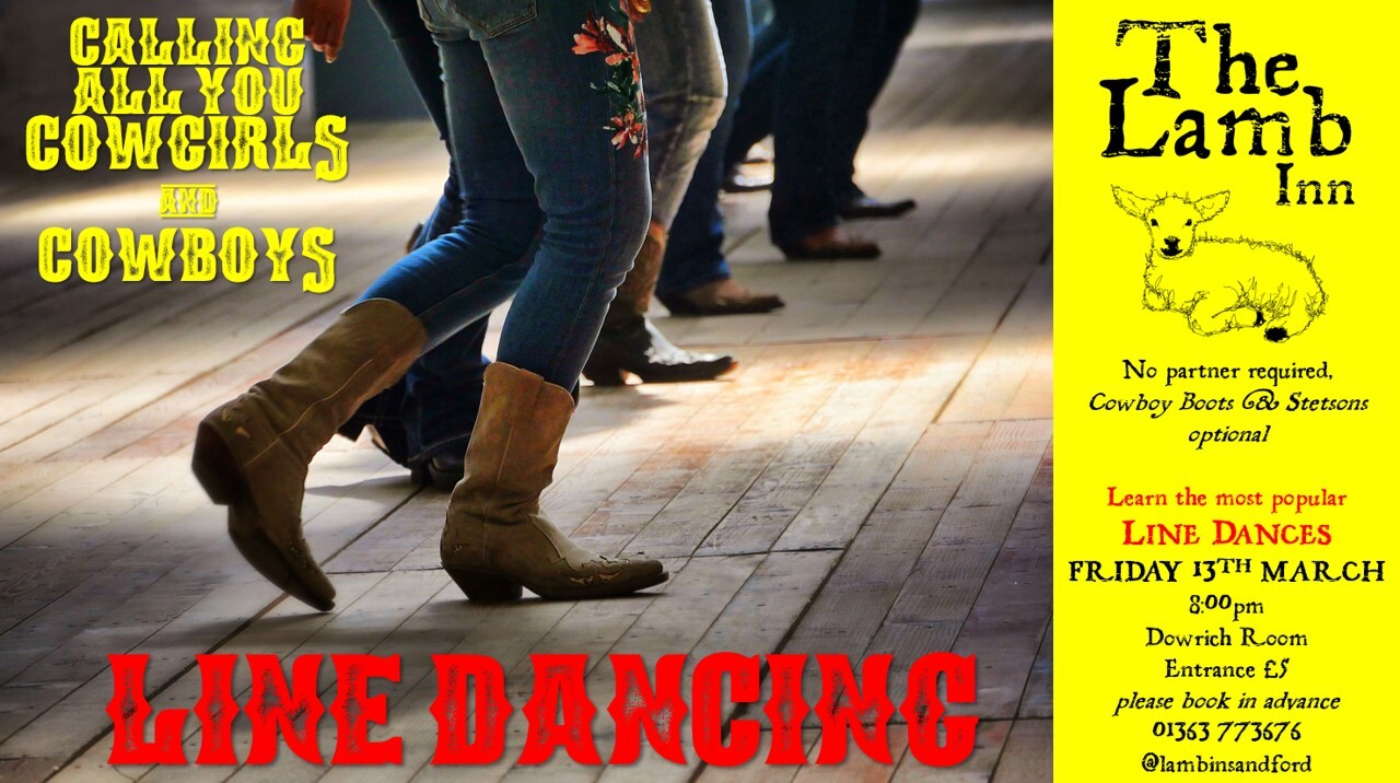 line dancing lamb inn sandford crediton exeter