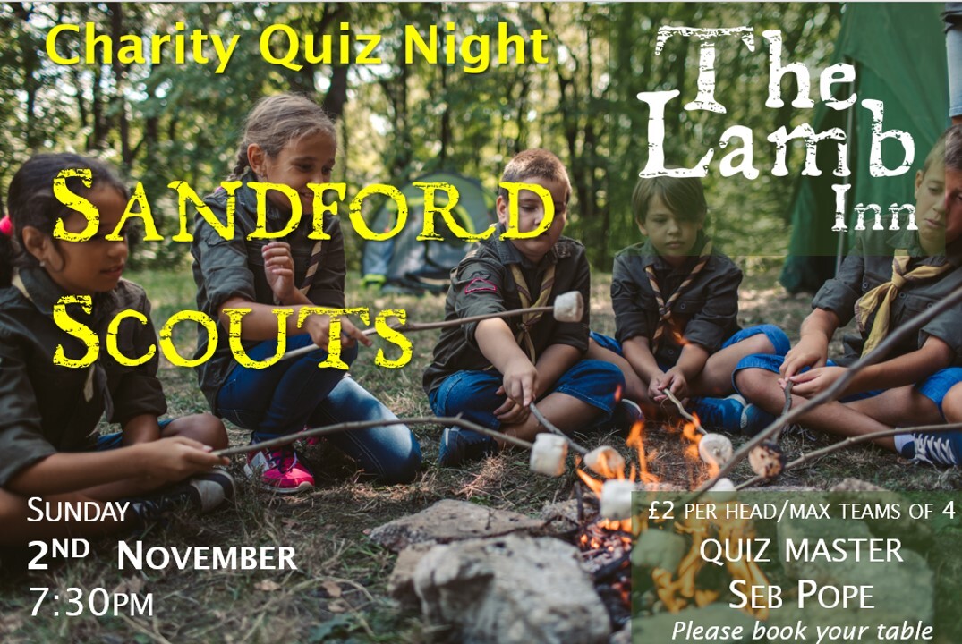 The Lamb Inn at Sandford Charity Quiz Night - Sandford Scouts exeter crediton